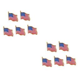 Holibanna Usa Flagge 100 Stk Amerikanische Anstecknadel Revers Rucksack für Männer Krawatten für Männer Jacken für Männer Reversnadel binden Hut Reversnadel Mode Schmuck Emaille Brosche von Holibanna