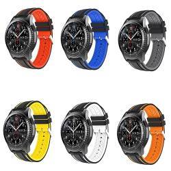 Holibanna samasung zweifarbige Uhrenarmband Modisch strap uhrband einfaches Smartwatch-Armband Smartwatch-Bänder Armband für Uhr Silikonband für Uhr Silikonarmband Anschauen Gurt Zubehör s3 von Holibanna