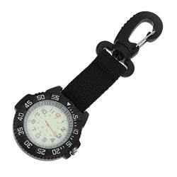 Holibanna sportliche Taschenuhr Kompass-Schlüsselanhänger Ansteckuhr Herren-Geldbörse Damen Portemonnaie Uhr mit digitalem Zifferblatt Outdoor-Taschenuhr Anschauen Uhrkette Clip von Holibanna