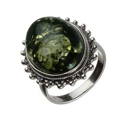 HolidayGiftShops - Sterling Silber 925 Baltischer Bernstein Ring von HolidayGiftShops