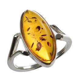 HolidayGiftShops - Sterling Silber 925 Baltischer Bernstein Ring von HolidayGiftShops