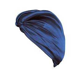 Holistic Silk Haarturban, Navy, einheitsgröße von Holistic Silk
