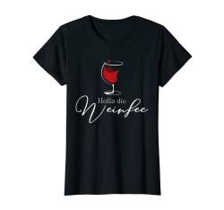Damen Vino Weißwein Rotwein Geschenkidee - Holla die Weinfee Wein T-Shirt von Holla die Weinfee