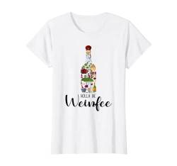Vino Weißwein Rotwein Geschenkidee - Holla die Weinfee Wein T-Shirt von Holla die Weinfee