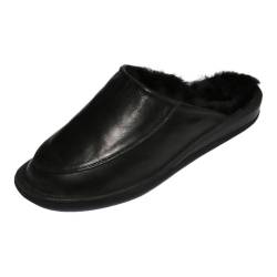 Lammfell Hausschuhe JAN Schuhgröße: EUR 43 | Farbe: Braun von Hollert German Leather Fashion