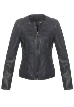 Lederjacke - PATI Größe: 3XL | Farbe: Blau von Hollert German Leather Fashion