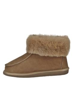 Lammfell Hausschuhe - ZUGSPITZE BEIGE Schuhgröße: EUR 36 von Hollert