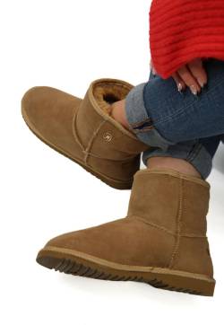 Lammfell Winterboots Snow Braun Schuhgröße: EUR 36 von Hollert