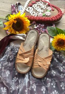 Leder-Pantoletten - SOMMER MODELL 5 Schuhgröße: EUR 39 von Hollert