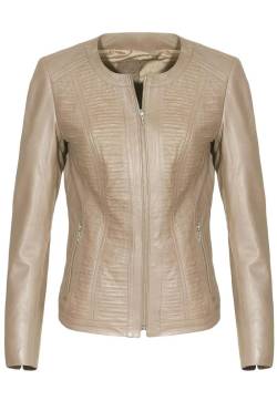 Lederjacke Pati Beige Größe: L von Hollert