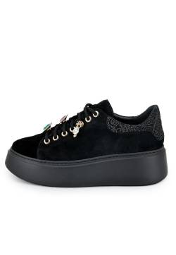 Plateau Sneaker aus Leder Modell 4918 Schwarz Schuhgröße: EUR 36 von Hollert