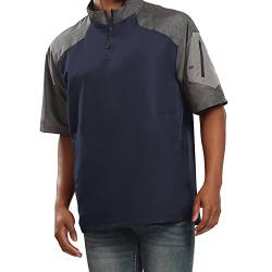 Holloway Herren Raider Pullover S/S 18u Hemd, Carbon Print/Marineblau, X-Large von Holloway