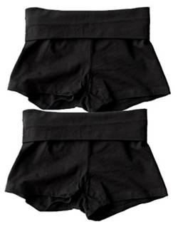 Hollywood Star Fashion Waist Band Contrast Yoga Fold Over Shorts von Hollywood Star Fashion