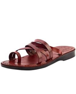 Holy Land Market Camel Biblische Herren-Sandalen aus echtem Leder, braun, 42 EU von Holy Land Market