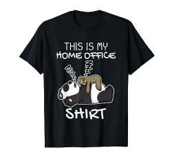 Home Office Faultier Panda Arbeiten Heimarbeit T-Shirt von Home Office Faultier Team arbeiten Selbständig