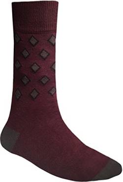Business Socken mit Raute Muster für Herren in Größe 35-46 - Trendig und Elegant - Für Business und Freizeit (43-46) von HomeOfSocks