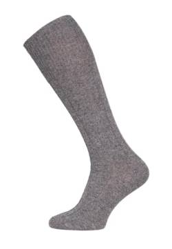 Ein Paar Merino Kaschmir Kniestrumpf Socken Herren Damen - Trachtensocken Lange Socken Wollsocken Kuschelsocken Merino Socks - Druckarme Zehennaht. Strapazierfähig & Extra Weich | Anthrazit 39-42 von HomeOfSocks