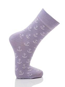 Maritime, Trendige Anker Socken Herren und Damen - Socken Mit Motiv In Verschiedenen Farben - Weiche, Baumwollsocken mit Kuscheliger Passform Und Hohem Komfort, Martime Socken Herren 35-38 von HomeOfSocks