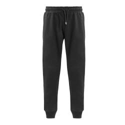 Hometex Premium Textiles Jogginghose mit Bündchen | Basic Unisex Jogger aus 65% Baumwolle 35% Polyester Oeko-tex®Standard 100 | Ideal als Freizeithose, Trainingshose, Sporthose | XL Schwarz von Hometex Premium Textiles