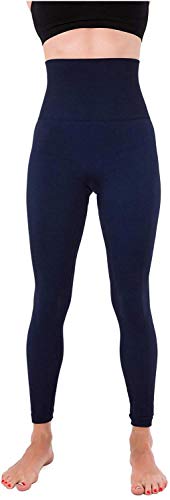 Activewear Dicke, hohe Taille, Bauch-Kompression, Schlankheits-Leggings Hose, Marineblau, Groß von Homma