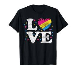 Pan Pride Liebe Queer LGBTQ Genderfluid Geschenk Pansexuell T-Shirt von Homosexuell Pansexuell Transgender