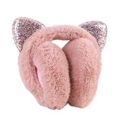 Homoyoyo Damen Ohrenschützer Tierische Ohrenschützer Damen Plüsch Flauschige Ohr Faltbare Plüsch Outdoor Ohrenwärmer Stirnband Ohrenschützer Für Mädchen Winterplüsch von Homoyoyo