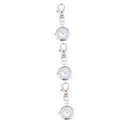 Homoyoyo Geschenke Für Mädchen 3 Stück Metall-Schlüsselanhänger Mädchen-Geschenke Kinder-Schlüsselanhänger Kinderuhren Taschenuhren Für Krankenschwestern Brosche Uhren Quarz-Taschenuhr von Homoyoyo