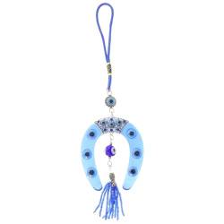 Homoyoyo Pendeltons Für Frauen Glas-Anhänger Perlen-Schlüsselanhänger Böser Blick Ornament Türkische Wandbehang-Ornament Böser Blick Hängende Verzierung Blauer Anhänger von Homoyoyo