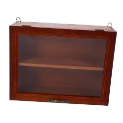 Homoyoyo Tischständer 1-Teilige Box Schreibtisch-Aufbewahrungsbox Schwebende Wandregale Tisch-Display-Ständer Kleine Organizer-Box Holz-Display-Kisten Tee-Organizer Für Arbeitsplatte von Homoyoyo