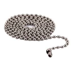 Homxi Halskette Herren Damen Silber Kette,Mann Halskette Edelstahl 2.4MM Perlenkette Halskette Kette Silber von Homxi