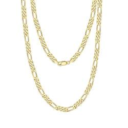 Homxi Kette Gold Frauen,925 Silber Halsketten Damen 5MM Kette Halsketten Gold von Homxi