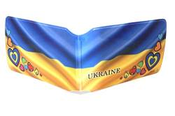 Ukraine Flagge Slim Line Bus Pass Geldbörse Kredit-Reiseschiene Ticket Kartenhalter für Oyster Visitenkarten, mehrfarbig, 1x Wallet von Honeey