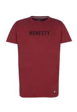 Honesty Rules Herren Kurzarm Logo T-Shirt (Brick-red) von Honesty Rules