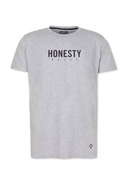 Honesty Rules Herren Kurzarm Logo T-Shirt (Grey-Mel) von Honesty Rules