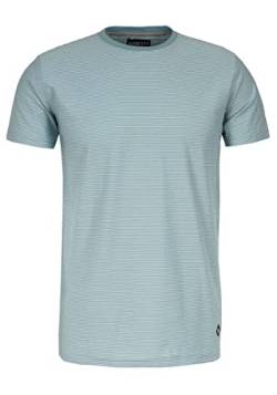 Honesty Rules Herren Kurzarm Shirt Micro Striped aus Bio-Baumwolle, Arctic-Blue-White, Gr. M von Honesty Rules