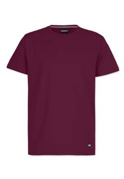 Honesty Rules Herren Kurzarm T-Shirt Basic aus Bio-Baumwolle, Bordeaux, Gr. M von Honesty Rules