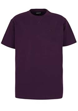 Honesty Rules Unisex Kurzarm T-Shirt Oversize French Terry aus Bio-Baumwolle, Dark-Purple, Gr. XXL von Honesty Rules