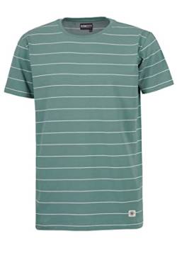 Honesty Rules Unisex Kurzarm T-Shirt Pin Striped aus Bio-Baumwolle, sage, Gr. XL von Honesty Rules