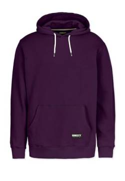 Honesty Rules Unisex Langarm Basic aus Bio-Baumwolle, Dark-Purple, Gr. XL von Honesty Rules