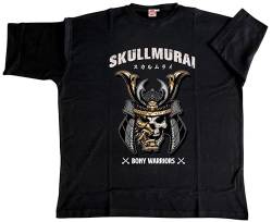 Honeymoon Herren T-Shirt Skullmurai in Übergröße 8XL von Honeymoon