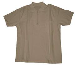Honeymoon Übergrößen !!! Designer Polo T-Shirt Zip & Tasche in Sand 8XL von Honeymoon