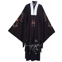 HongYa Tang Dynastie Altes chinesisches Kostüm Hanfu Kleid Traditionelle chinesische Kleidung für Männer Han Dynastie Lange Roben Tanzbühne Yangko von HongYa