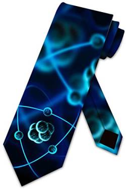 Herren Krawatten Business Krawatte für Herren Atomwissenschaft Chemie Mode-Krawatte, schmal Krawatte für Männer, Weihnachten, Hochzeit, Business, formelle Party, 145 x 8 cm von Hongfacai