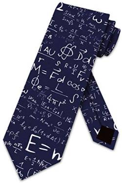 Herren Krawatten Business Krawatte für Herren Wissenschaft Physik Marine Mode-Krawatte, schmal Krawatte für Männer, Weihnachten, Hochzeit, Business, formelle Party, 145 x 8 cm von Hongfacai