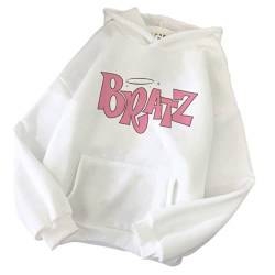 Bratz-Letter Kapuzenpullover Sweatshirt Harajuku Hoodie Damen Kpop Winter Top Oversized Hoodies von Honghuang