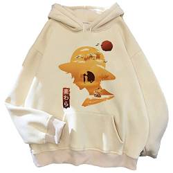 Luffy Gear 5 Kapuzenpullover Herren Damen One Piece Streetwear Bedruckter Pullover Harajuku Y2k Aesthetic Hoodies von Honghuang