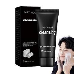 Aminosäure-Gesichtswaschmittel für Männer,2,02fl Oz sanfter täglicher feuchtigkeitsspendender Gesichtsreiniger - Täglicher Gesichtsreiniger zur Ölreinigung, für alle Hauttypen, zur Hongjingda von Hongjingda