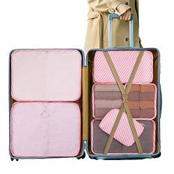 Hongjingda Reisetasche für Toilettenartikel | tragbare Reisekosmetiktasche | Make-up-Taschen-Organizer für Mädchen auf Reisen, tragbare Kleidung, BH-Beutel von Hongjingda