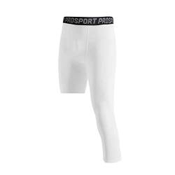 Hongyuangl Laufleggings für Herren, 1er oder 2er Pack, 3/4 Einbein Kompression Capri Strumpfhose, Cool Dry Gym Strumpfhose für Herren, Compression Base Layer Sporthose Unterwäsche von Hongyuangl