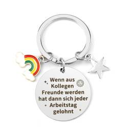 Hoosmoon Geschenk Kollegin, Schlüsselanhänger Kollegin, Abschiedsgeschenk Kollegen Jobwechsel, Kleine Geschenke für Kollegen Geburtstag, Lieblingskollegin Geschenk von Hoosmoon